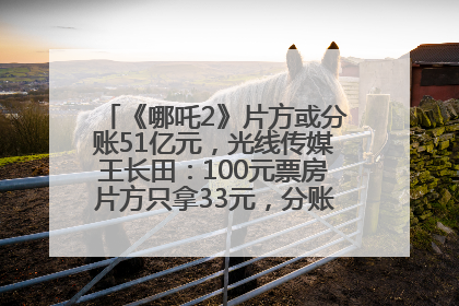 《哪吒2》片方或分账51亿元，光线传媒王长田：100元票房片方只拿33元，分账方式不合理