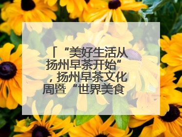 “美好生活从扬州早茶开始”，扬州早茶文化周暨“世界美食之都”创新发展交流活动启幕