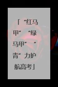 “红马甲”“绿马甲”“青”力护航高考