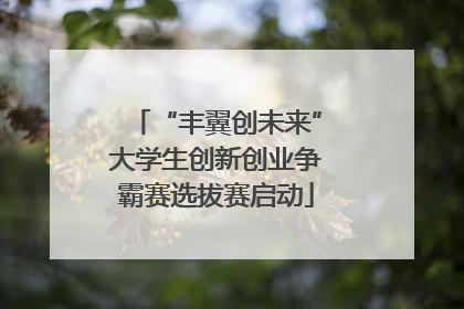 “丰翼创未来”大学生创新创业争霸赛选拔赛启动