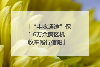 “丰收通途”保1.6万余跨区机收车畅行信阳