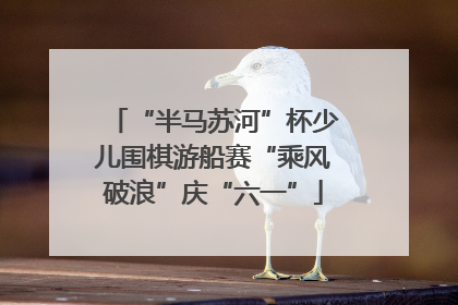 “半马苏河”杯少儿围棋游船赛“乘风破浪”庆“六一”