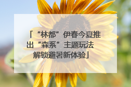 “林都”伊春今夏推出“森系”主题玩法 解锁避暑新体验