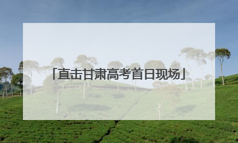 直击甘肃高考首日现场