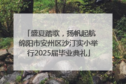 盛夏踏歌，扬帆起航 绵阳市安州区沙汀实小举行2025届毕业典礼
