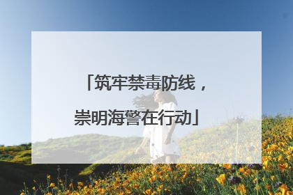 筑牢禁毒防线，崇明海警在行动