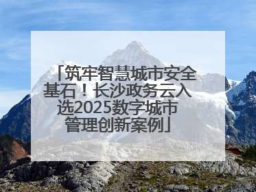 筑牢智慧城市安全基石！长沙政务云入选2025数字城市管理创新案例