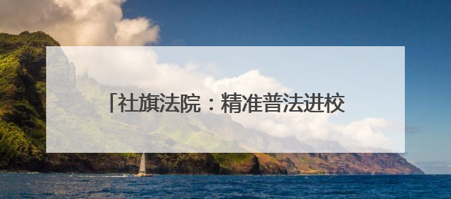 社旗法院：精准普法进校园 “定制”课堂润师生