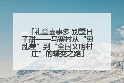 礼堂喜事多 别墅日子甜——马寨村从“穷乱差”到“全国文明村庄”的蝶变之路