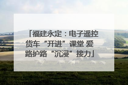 福建永定：电子遥控货车“开进”课堂 爱路护路“沉浸”接力
