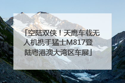 空陆双侠！天鹰车载无人机携手猛士M817登陆粤港澳大湾区车展