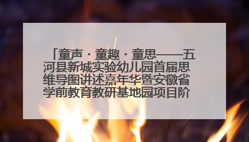 童声・童趣・童思——五河县新城实验幼儿园首届思维导图讲述嘉年华暨安徽省学前教育教研基地园项目阶段性成果展示活动