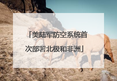 美陆军防空系统首次部署北极和非洲