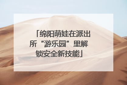 绵阳萌娃在派出所“游乐园”里解锁安全新技能