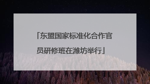 东盟国家标准化合作官员研修班在潍坊举行