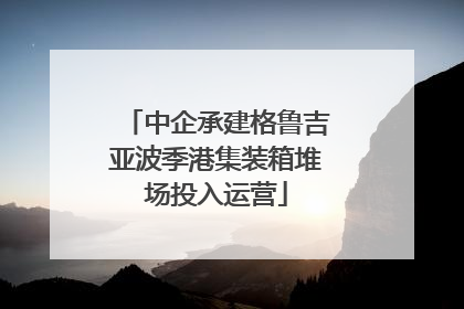 中企承建格鲁吉亚波季港集装箱堆场投入运营