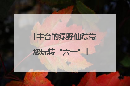 丰台的绿野仙踪带您玩转“六一”