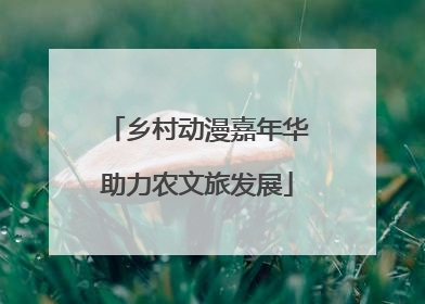 乡村动漫嘉年华助力农文旅发展