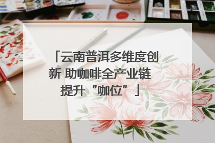 云南普洱多维度创新 助咖啡全产业链提升“咖位”