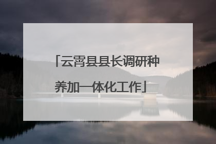 云霄县县长调研种养加一体化工作