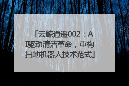 云鲸逍遥002：AI驱动清洁革命，重构扫地机器人技术范式