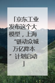 京东工业发布这个大模型，上海“链动众城 万亿降本”计划启动