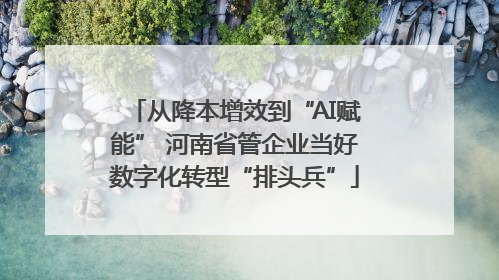 从降本增效到“AI赋能” 河南省管企业当好数字化转型“排头兵”