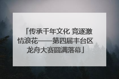传承千年文化 竞逐激情浪花——第四届丰台区龙舟大赛圆满落幕