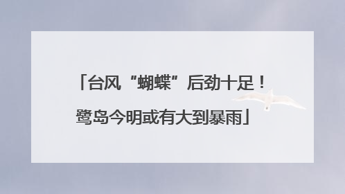 台风“蝴蝶”后劲十足！鹭岛今明或有大到暴雨