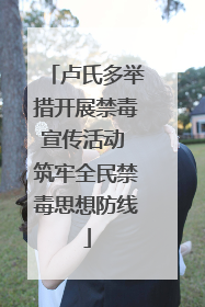 卢氏多举措开展禁毒宣传活动 筑牢全民禁毒思想防线