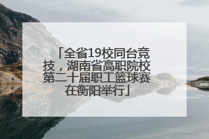 全省19校同台竞技，湖南省高职院校第二十届职工篮球赛在衡阳举行