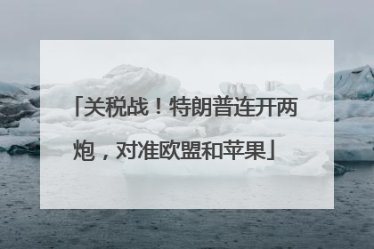关税战！特朗普连开两炮，对准欧盟和苹果