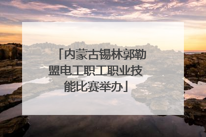 内蒙古锡林郭勒盟电工职工职业技能比赛举办