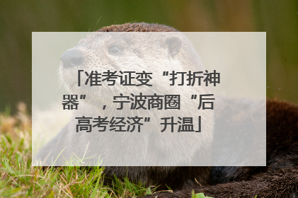 准考证变“打折神器”，宁波商圈“后高考经济”升温