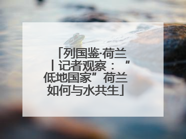 列国鉴·荷兰丨记者观察：“低地国家”荷兰如何与水共生