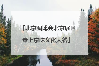 北京图博会北京展区奉上京味文化大餐
