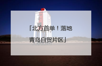 北方首单！落地青岛自贸片区