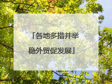 各地多措并举稳外贸促发展