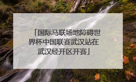 国际马联场地障碍世界杯中国联赛武汉站在武汉经开区开赛