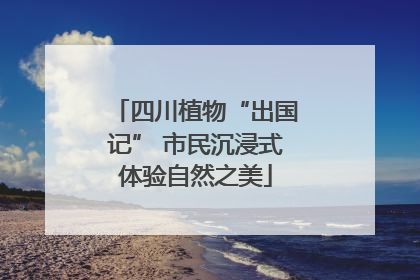 四川植物“出国记” 市民沉浸式体验自然之美