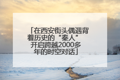 在西安街头偶遇背着历史的“秦人” 开启跨越2000多年的时空对话
