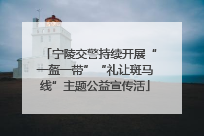 宁陵交警持续开展“一盔一带”“礼让斑马线”主题公益宣传活