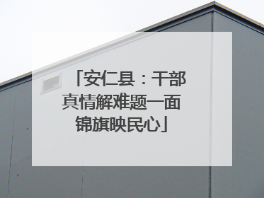 安仁县：干部真情解难题一面锦旗映民心