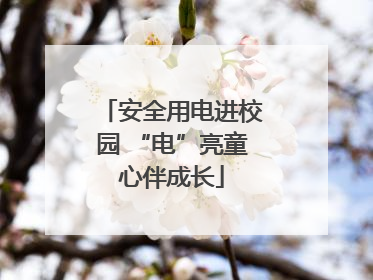 安全用电进校园 “电”亮童心伴成长
