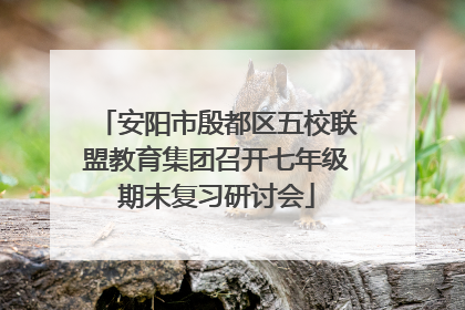安阳市殷都区五校联盟教育集团召开七年级期末复习研讨会