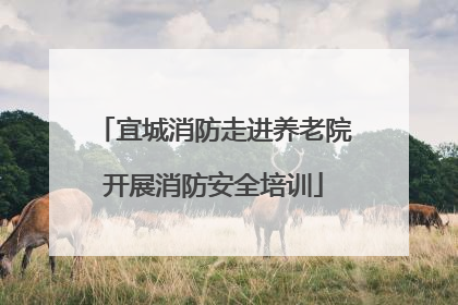 宜城消防走进养老院开展消防安全培训