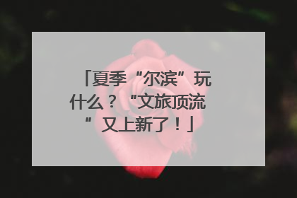 夏季“尔滨”玩什么？“文旅顶流”又上新了！