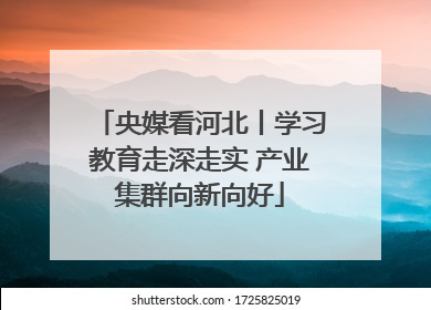 央媒看河北丨学习教育走深走实 产业集群向新向好
