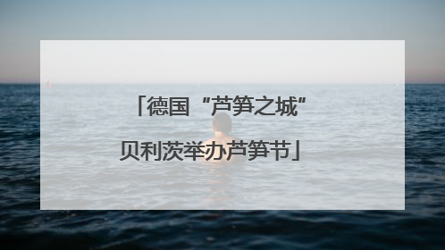 德国“芦笋之城”贝利茨举办芦笋节