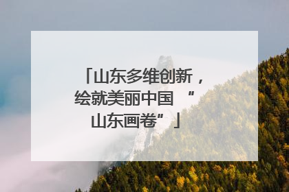 山东多维创新，绘就美丽中国 “山东画卷”